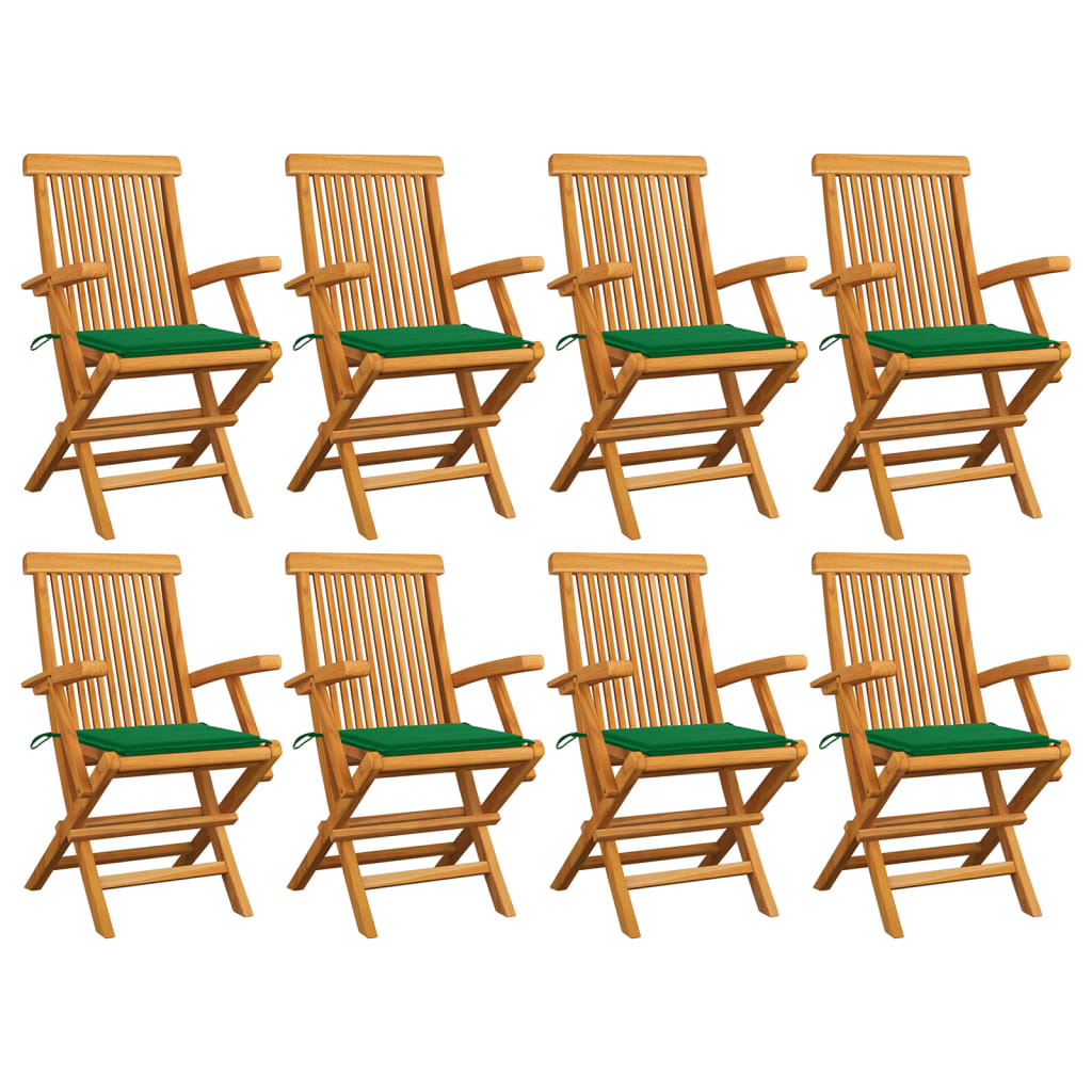 Hopfällbara Stolar Med A Dynor 6 St Massivt Teakträ