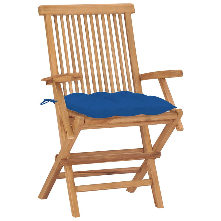 Trädgårdsstolar Med Dynor 8 St Massiv Teak
