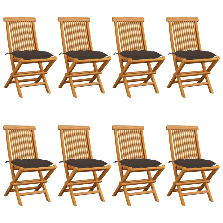 Hopfällbara Stolar Med A Dynor 2 St Massivt Teakträ