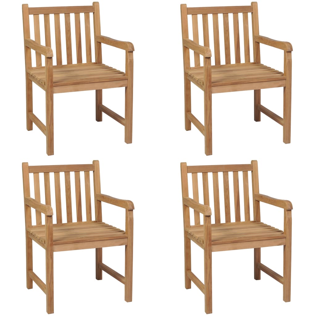 Trädgårdsstolar 8 St Massiv Teak