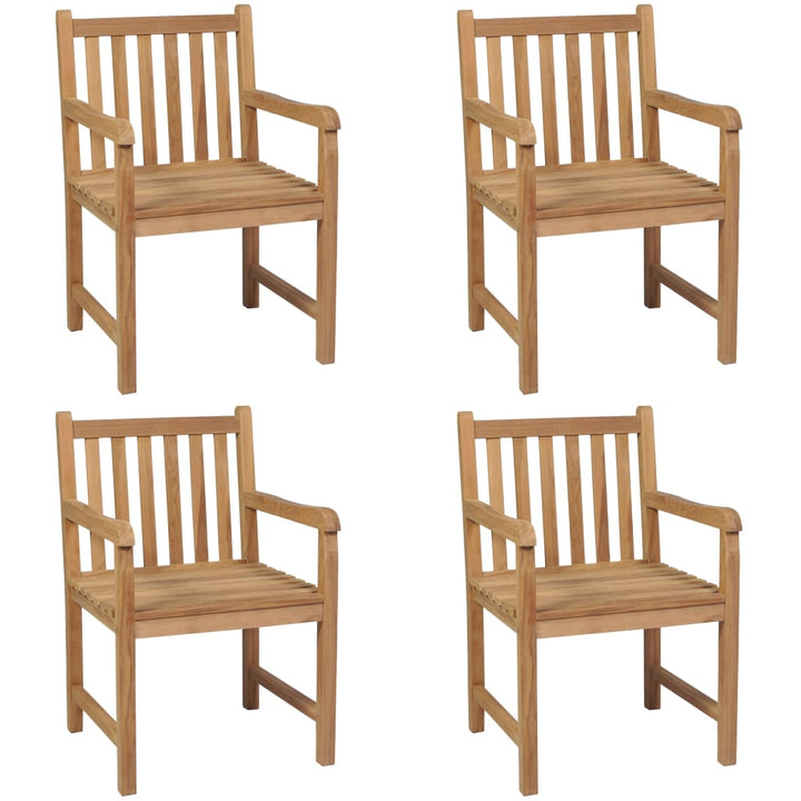 Trädgårdsstolar 8 St Massiv Teak