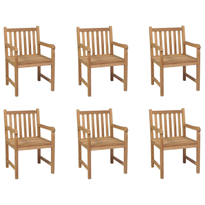 Trädgårdsstolar 8 St Massiv Teak