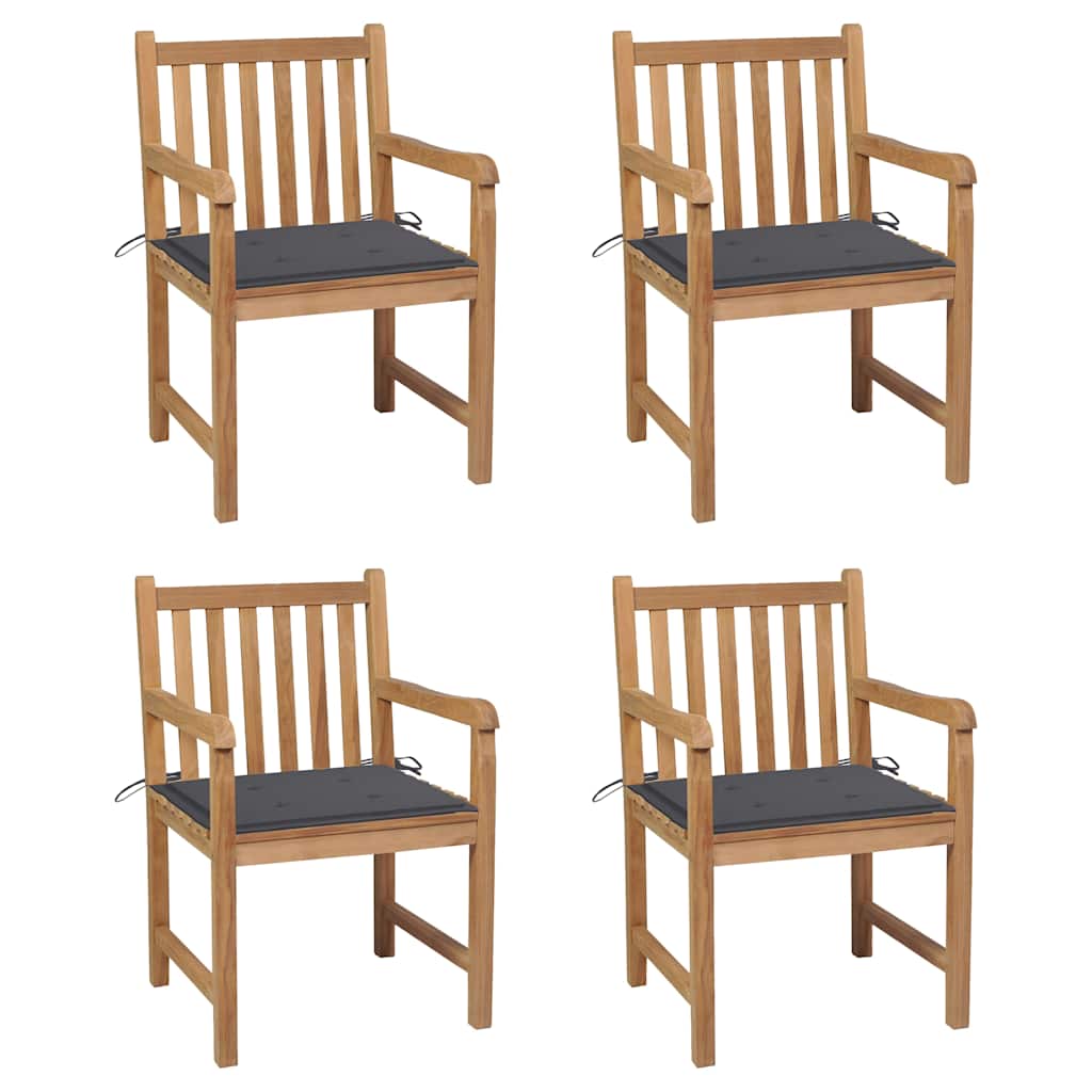 Trädgårdsstolar 6 St Med A Dynor Massiv Teak