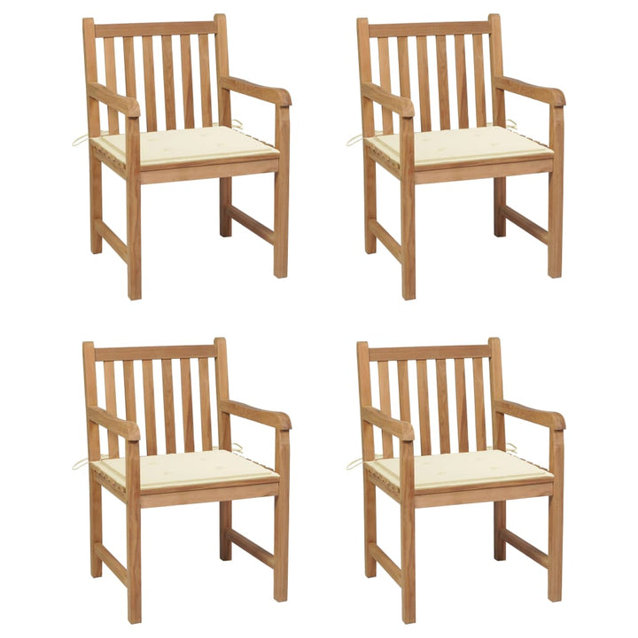 Trädgårdsstolar 6 St Med A Dynor Massiv Teak