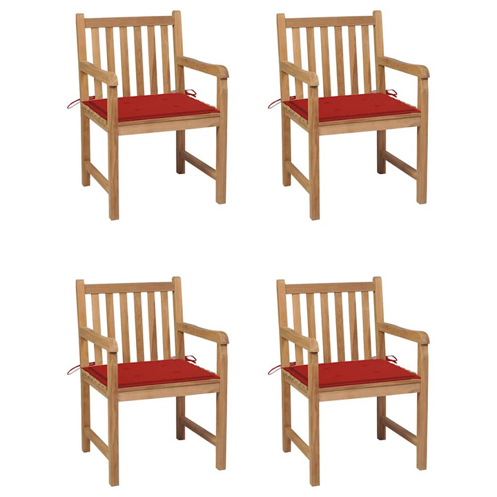 Trädgårdsstolar 6 St Med A Dynor Massiv Teak