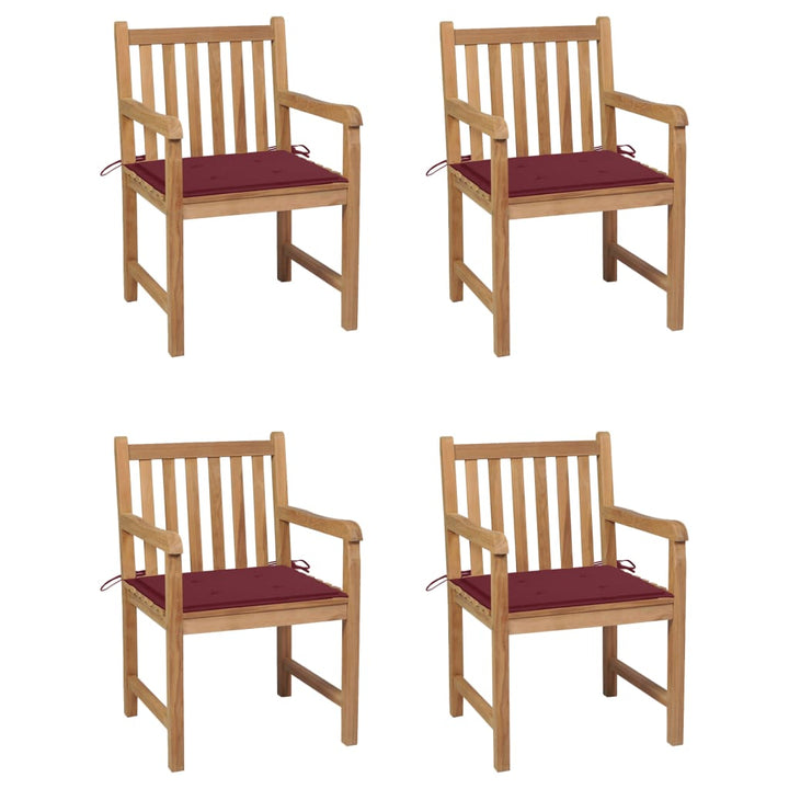 Trädgårdsstolar 6 St Med A Dynor Massiv Teak