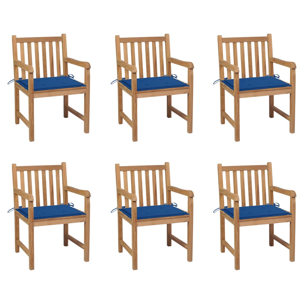 Trädgårdsstolar 6 St Med A Dynor Massiv Teak