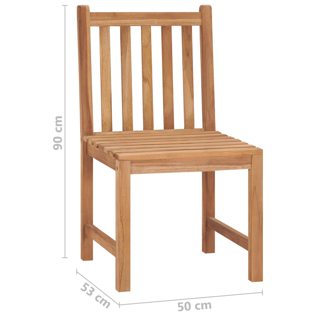 Hopfällbara Trädgårdsstolar 8 St Massiv Teak