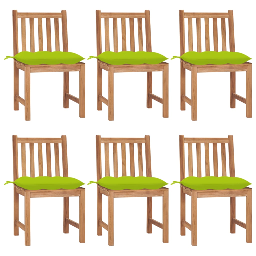 Trädgårdsstolar 2 St Med Dynor Massiv Teak