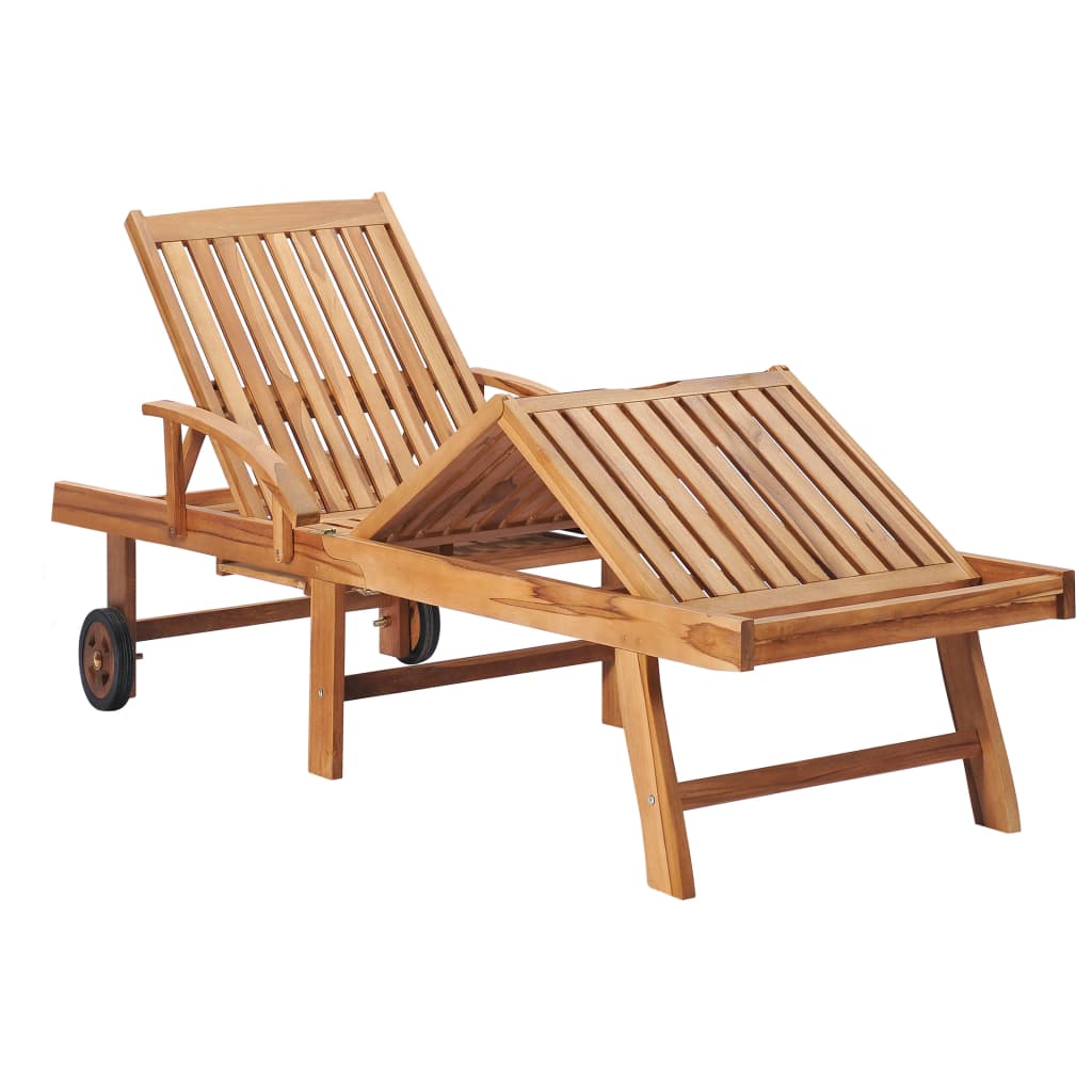 Solsäng 2 St Och Dyna Massiv Teak