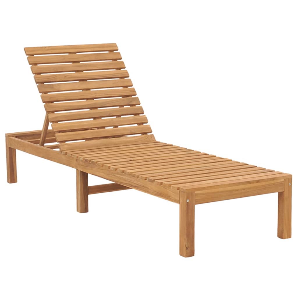 Solsängar 2 St Massiv Teak