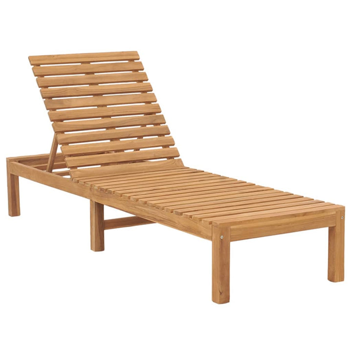 Solsängar 2 St Massiv Teak