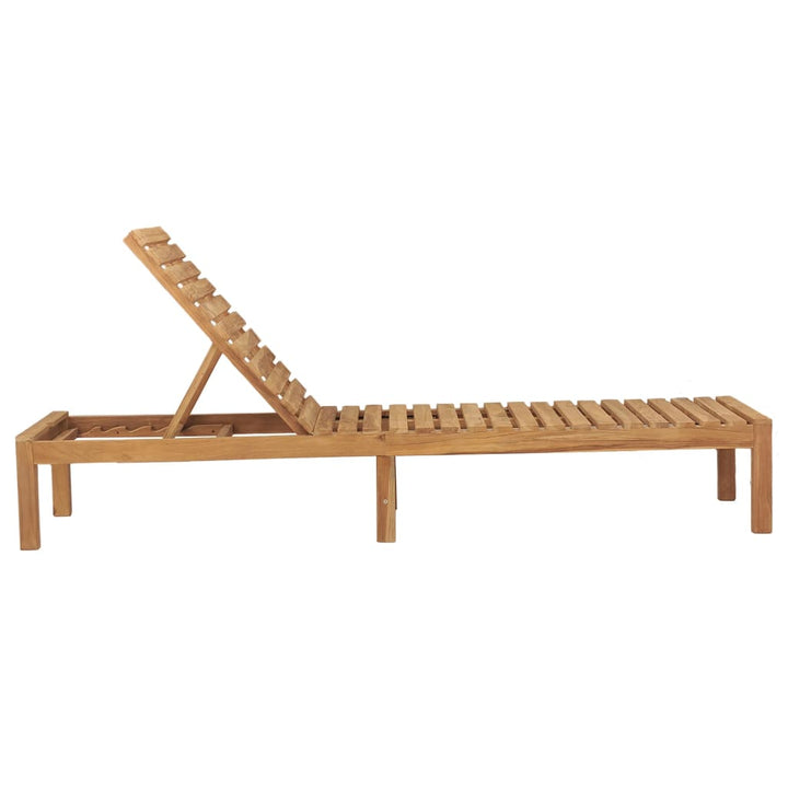 Solsängar 2 St Massiv Teak