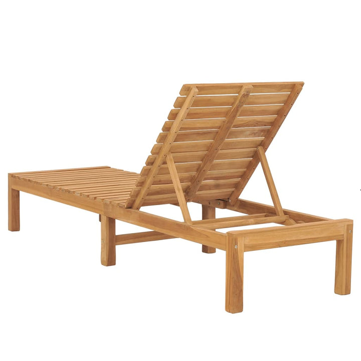 Solsängar 2 St Massiv Teak