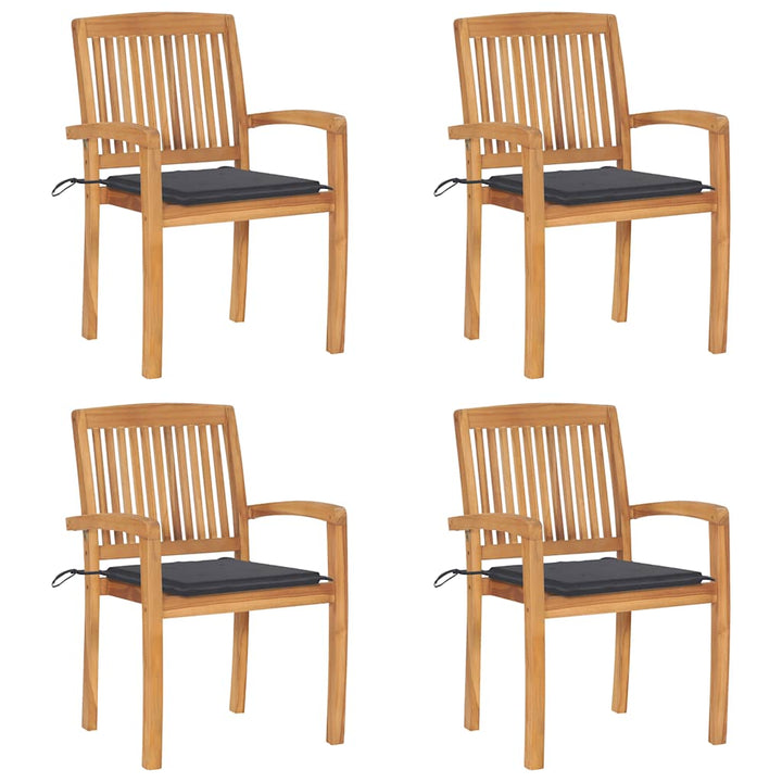 Trädgårdsstolar 2 St Med A Dynor Massiv Teak