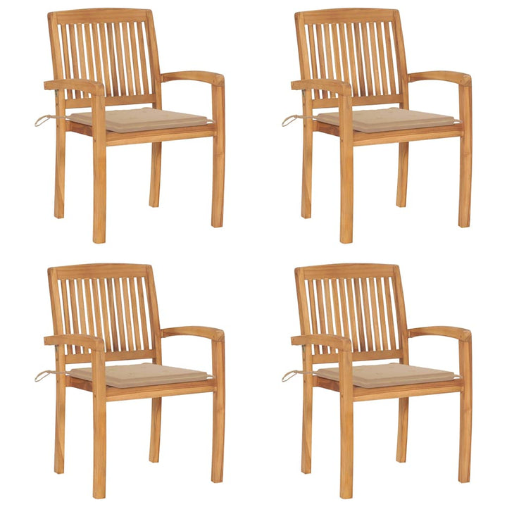 Trädgårdsstolar 2 St Med A Dynor Massiv Teak