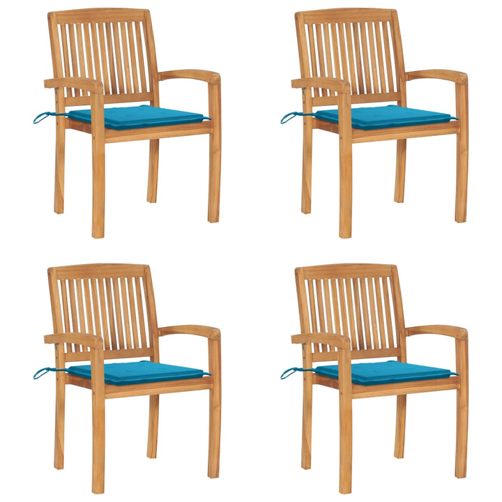 Trädgårdsstolar 2 St Med A Dynor Massiv Teak