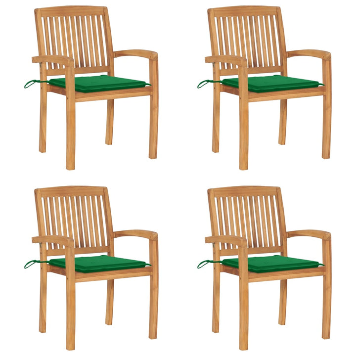 Trädgårdsstolar 2 St Med A Dynor Massiv Teak