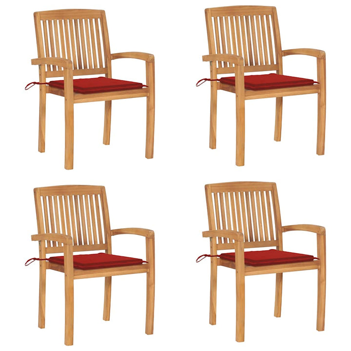 Trädgårdsstolar 2 St Med A Dynor Massiv Teak