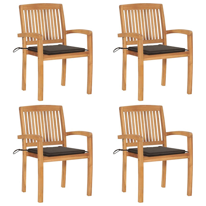 Trädgårdsstolar 2 St Med A Dynor Massiv Teak