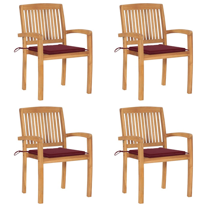 Trädgårdsstolar 2 St Med A Dynor Massiv Teak