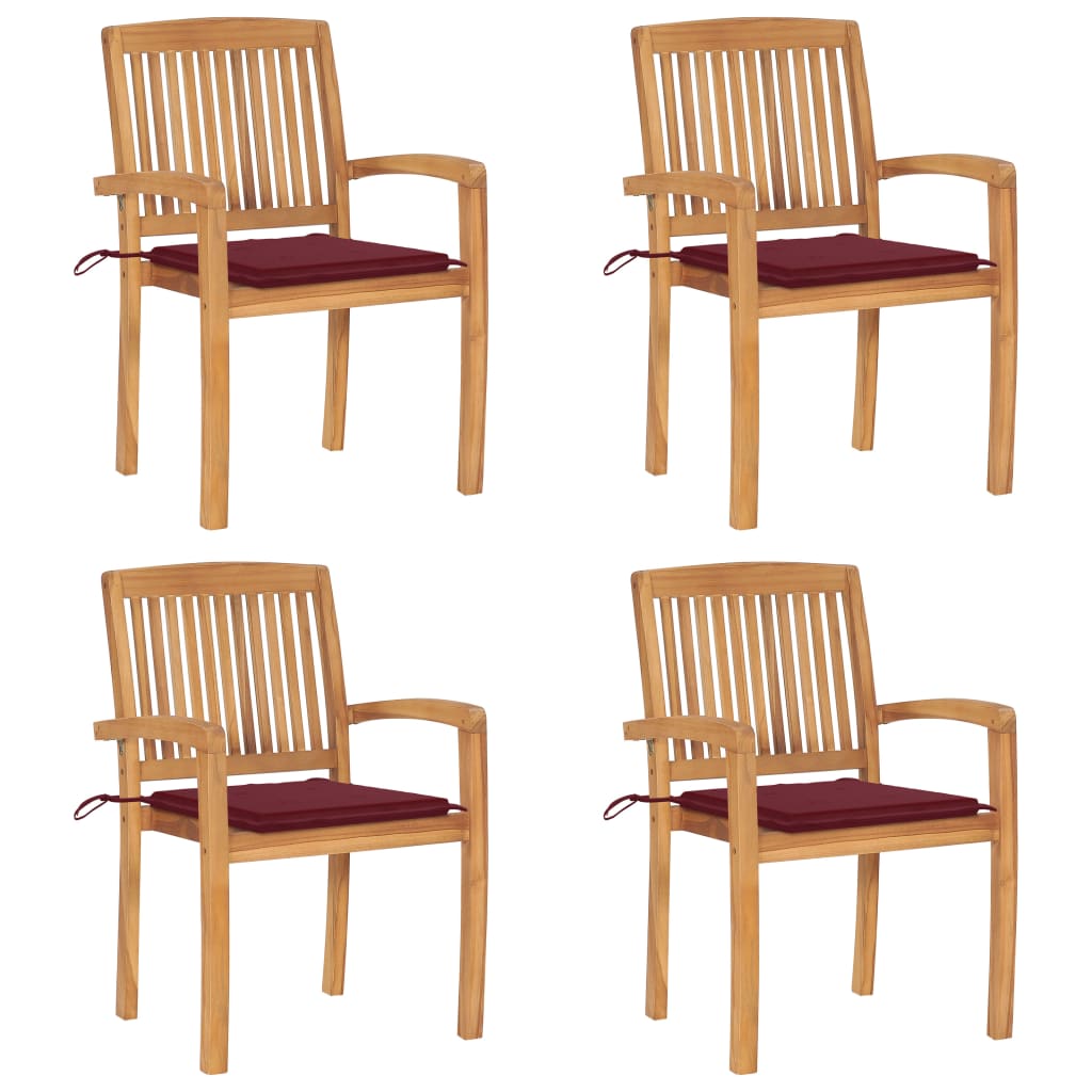 Trädgårdsstolar 2 St Med A Dynor Massiv Teak