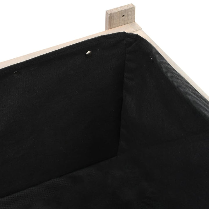 Upphöjd Odlingsbädd Med Växthus 110X54X120 Cm Massivt Granträ