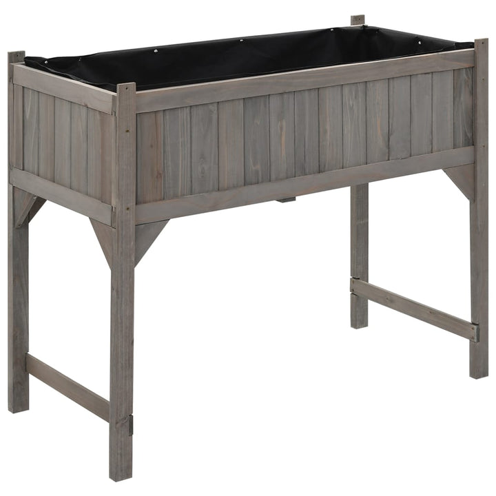 Upphöjd Odlingsbädd Med Växthus 110X54X120 Cm Massivt Granträ