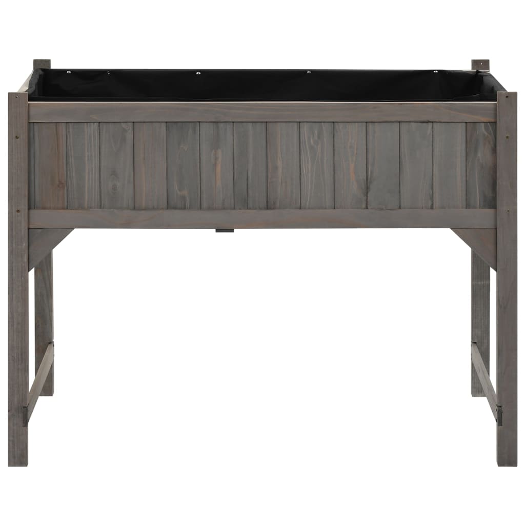 Upphöjd Odlingsbädd Med Växthus 110X54X120 Cm Massivt Granträ