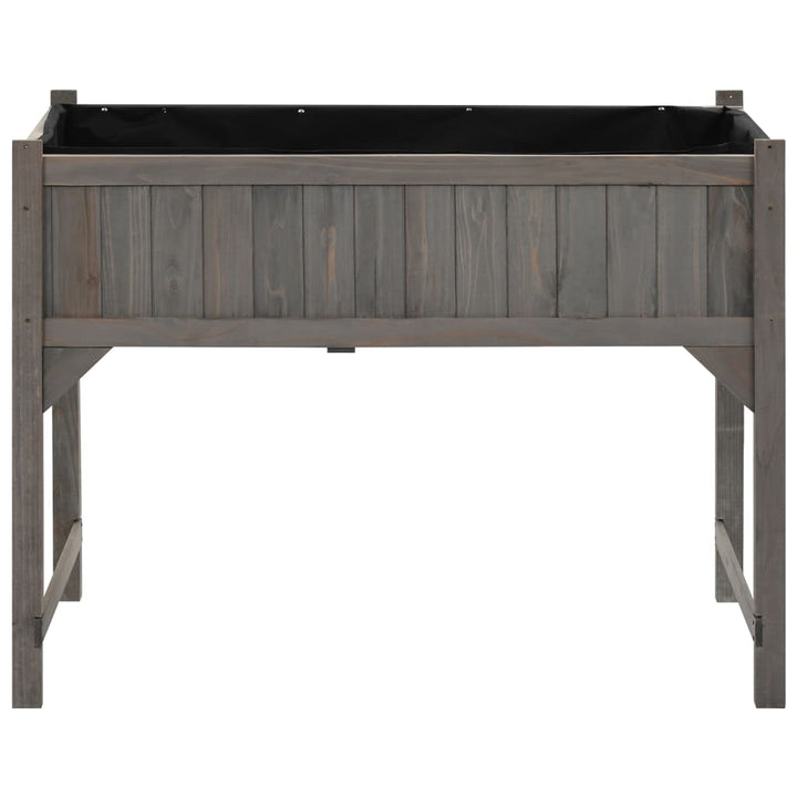 Upphöjd Odlingsbädd Med Växthus 110X54X120 Cm Massivt Granträ
