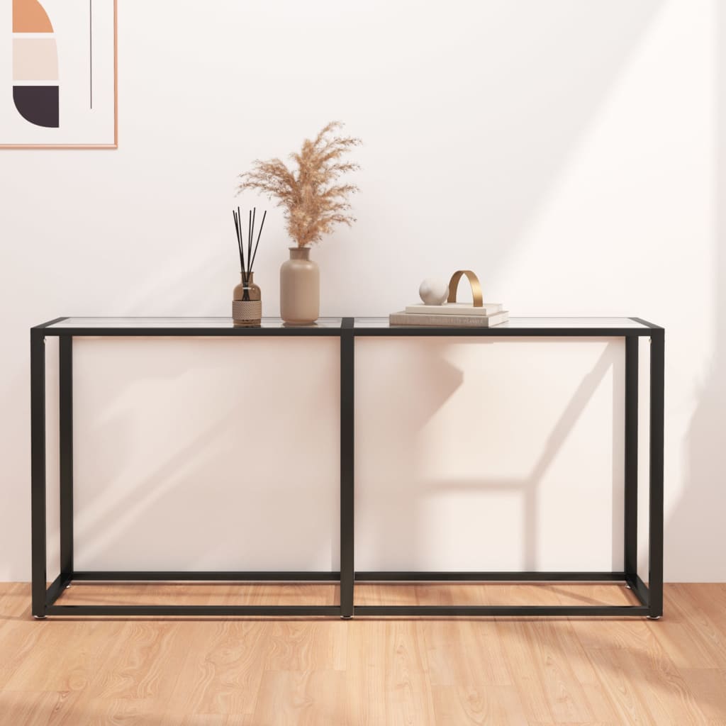 Konsolbord 160X35X75,5 Cm Härdat Glas