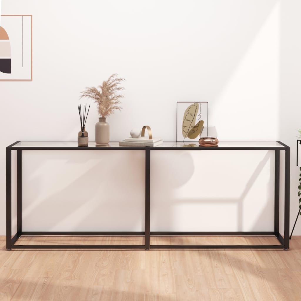 Konsolbord 160X35X75,5 Cm Härdat Glas