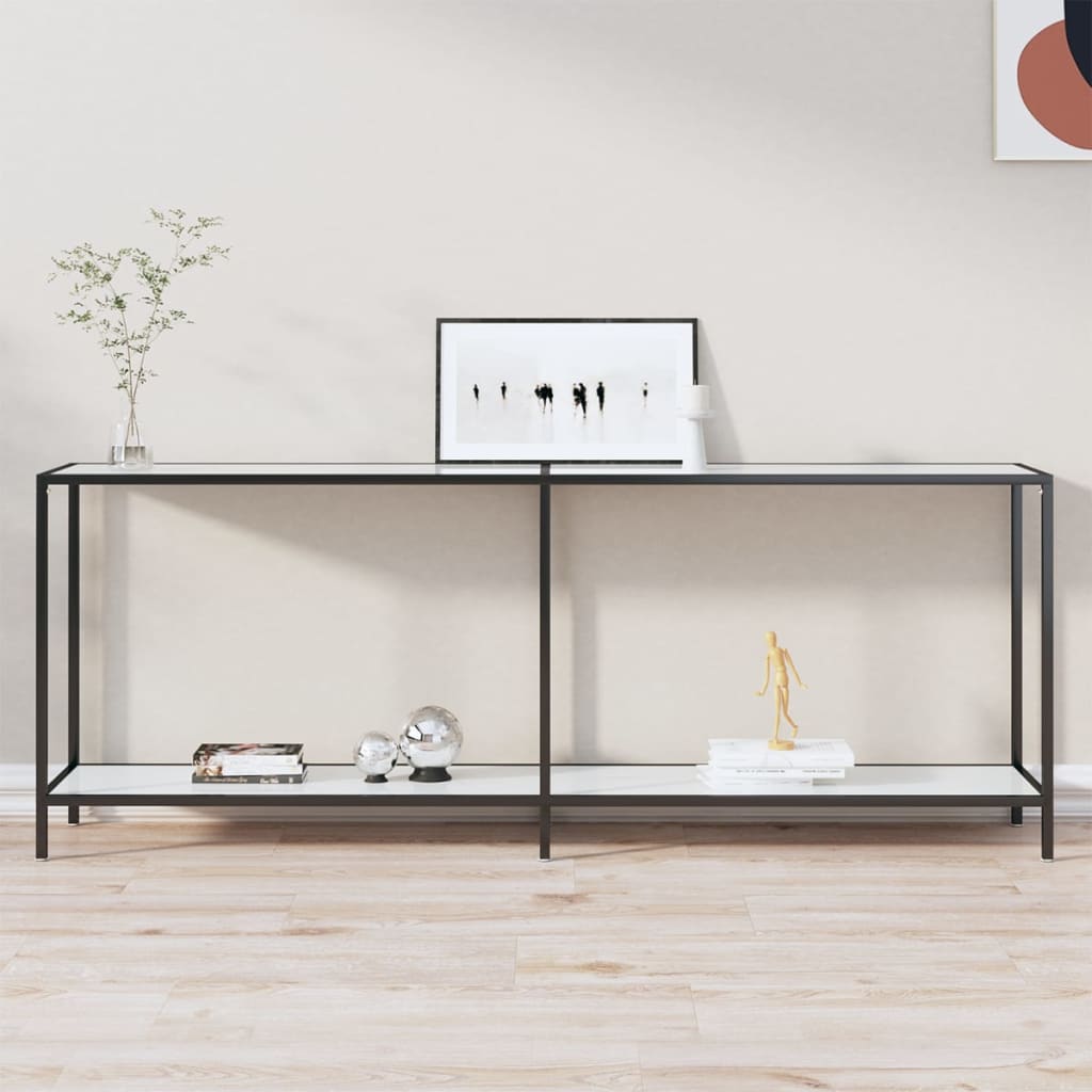 Konsolbord 220X35X75,5 Cm Härdat Glas