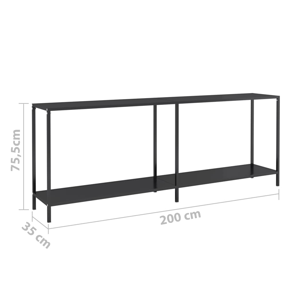 Konsolbord 220X35X75,5 Cm Härdat Glas