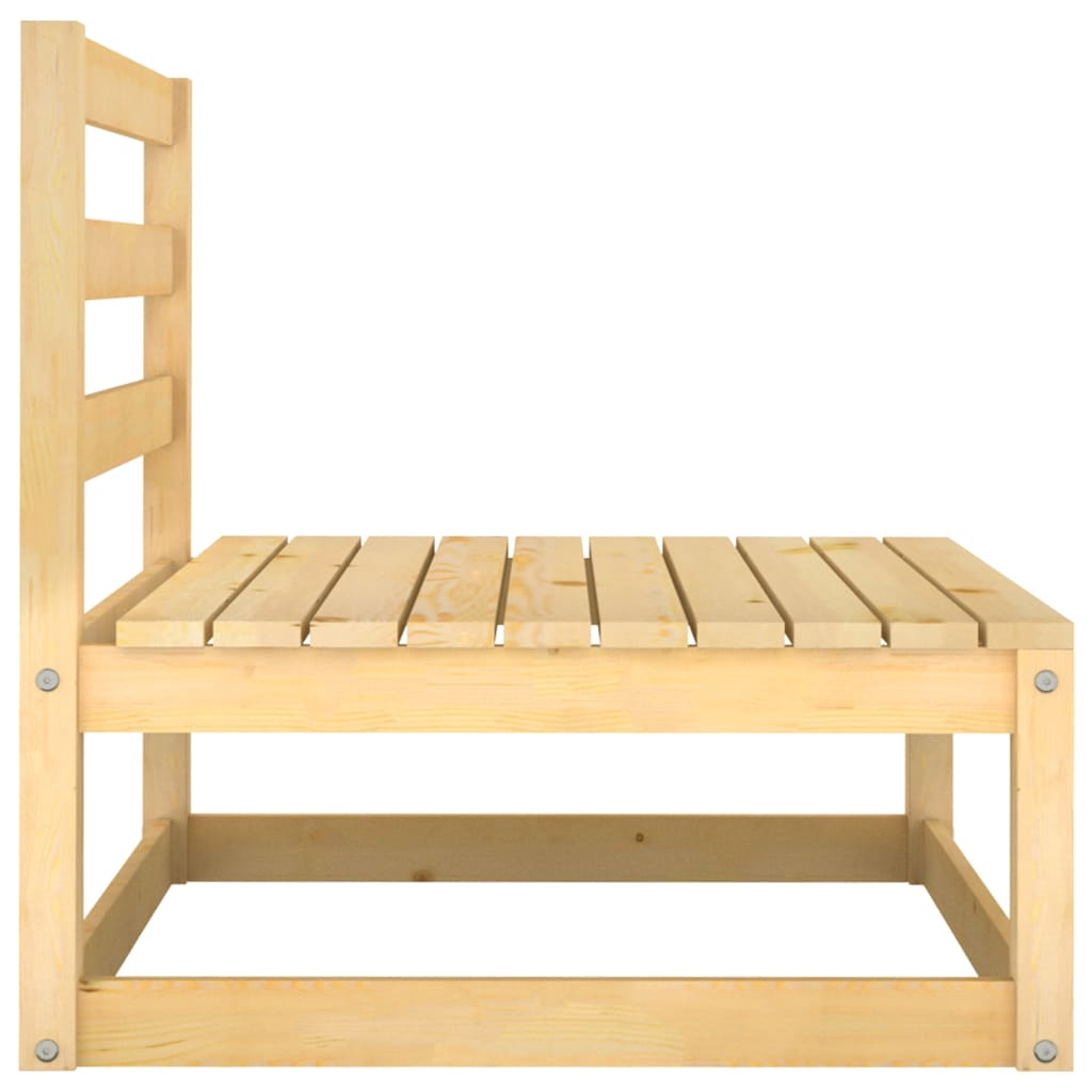 Loungegrupp 3 Delar Massiv Furu