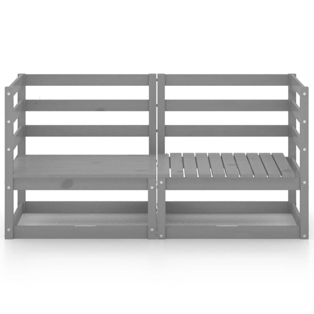 Trädgårdssoffa 2-Sits Massiv Furu