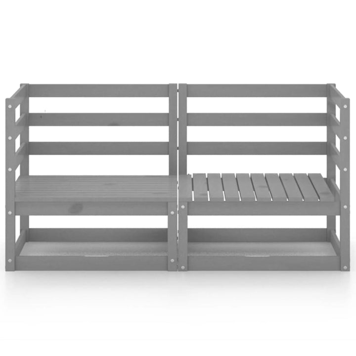 Trädgårdssoffa 2-Sits Massiv Furu