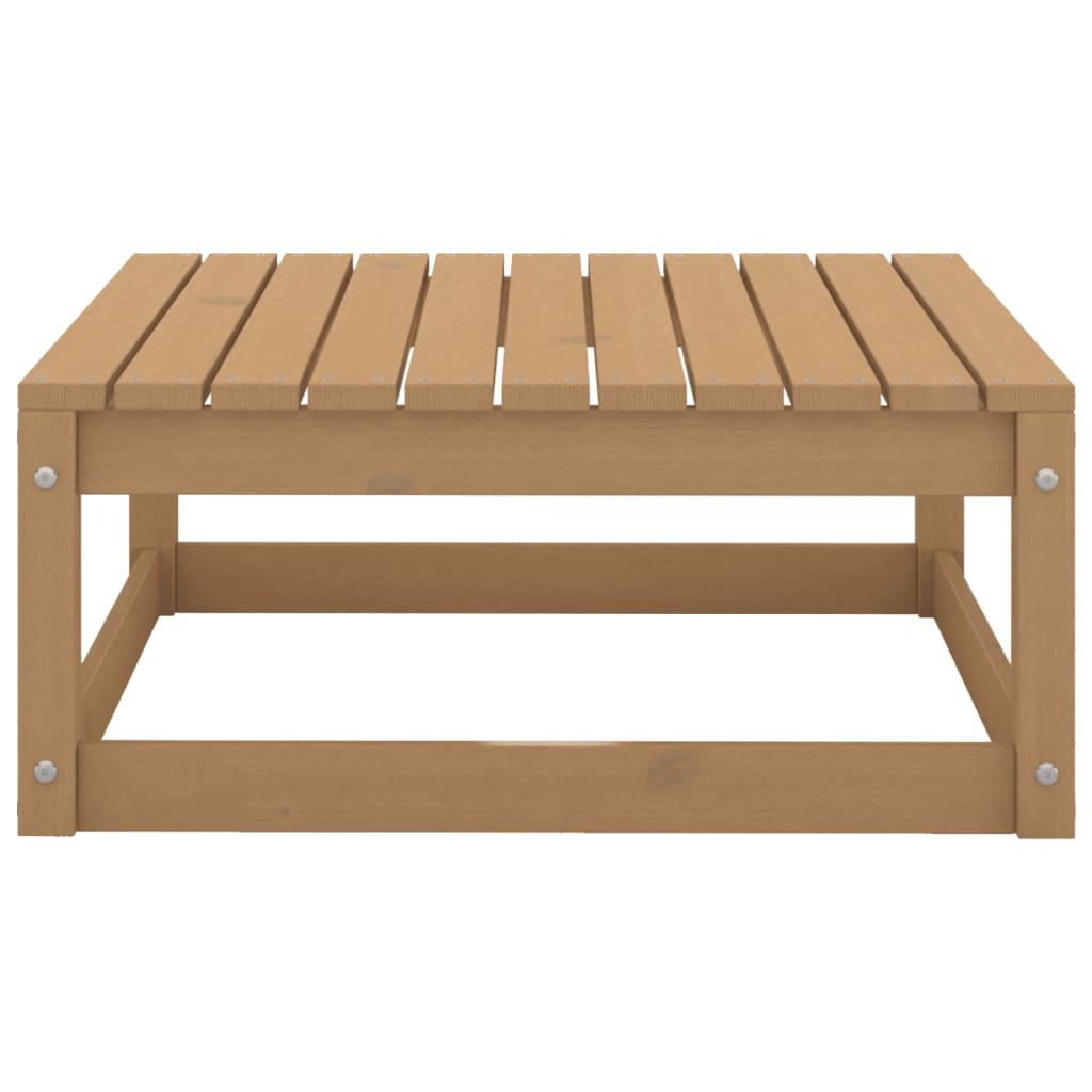 Loungegrupp För Trädgården 6 Delar Honungbrun Massiv Furu