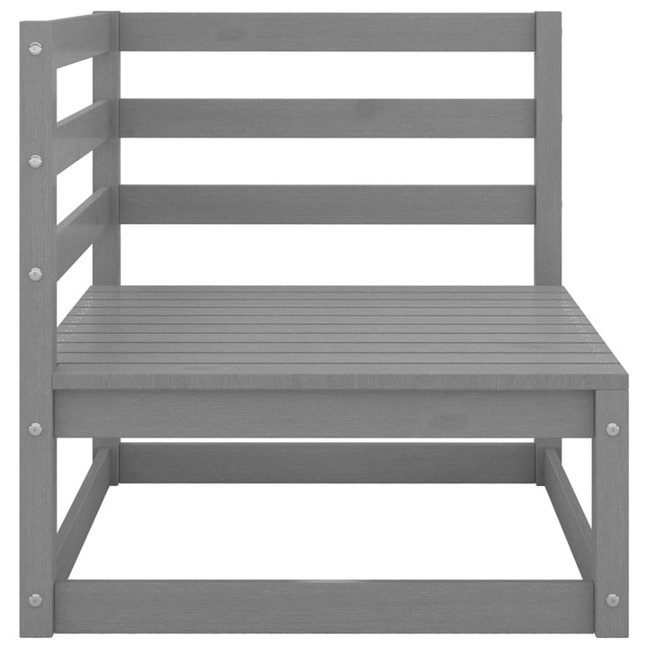 Loungegrupp 10 Delar Massiv Furu