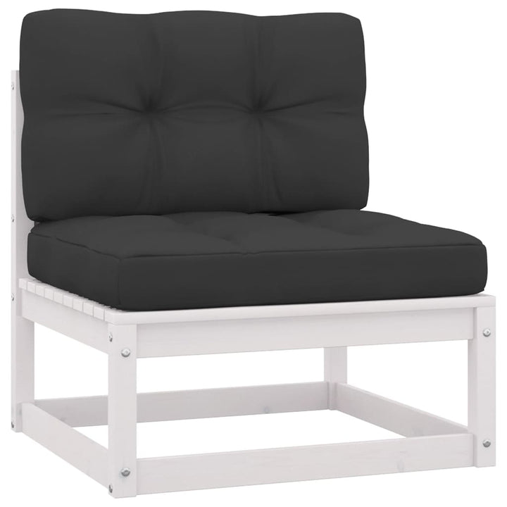 Loungegrupp Med Dynor 5 Delar Massiv Furu