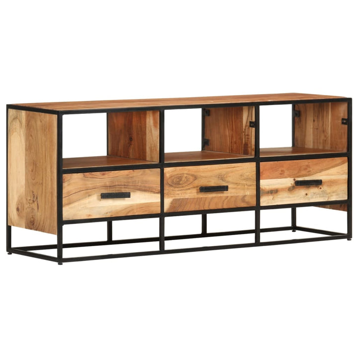 Tv-Bänk 110X30X45 Cm Massivt Akaciaträ