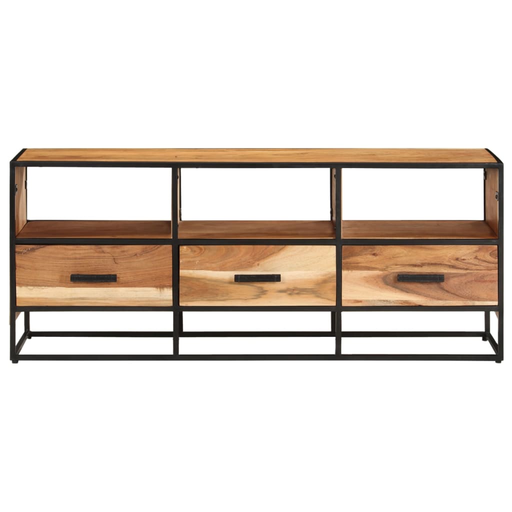 Tv-Bänk 110X30X45 Cm Massivt Akaciaträ