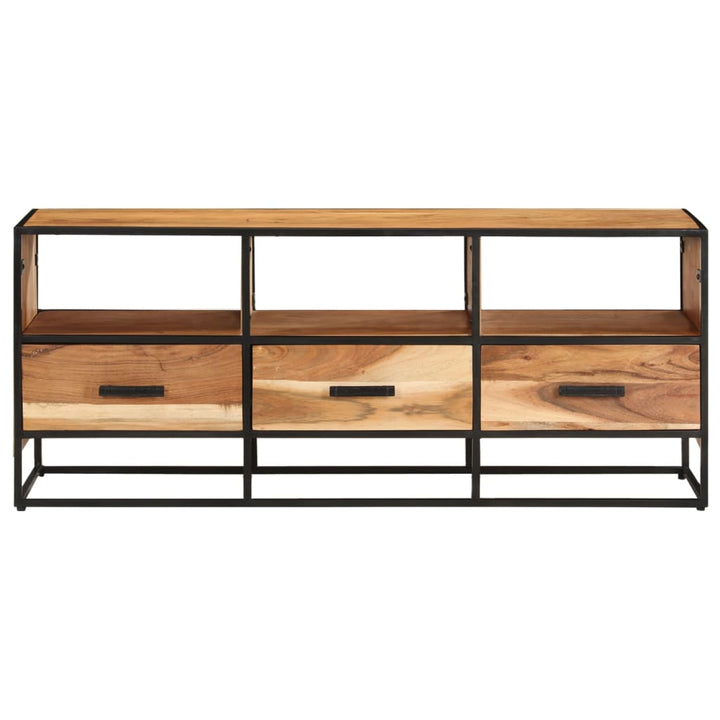 Tv-Bänk 110X30X45 Cm Massivt Akaciaträ