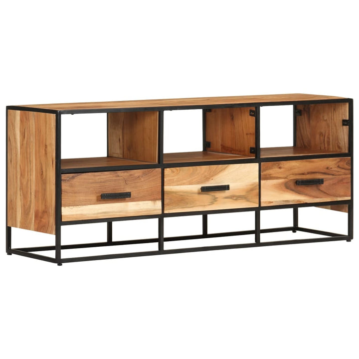 Tv-Bänk 110X30X45 Cm Massivt Akaciaträ
