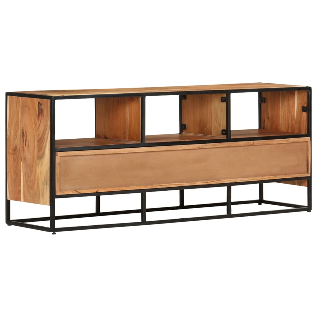 Tv-Bänk 110X30X45 Cm Massivt Akaciaträ