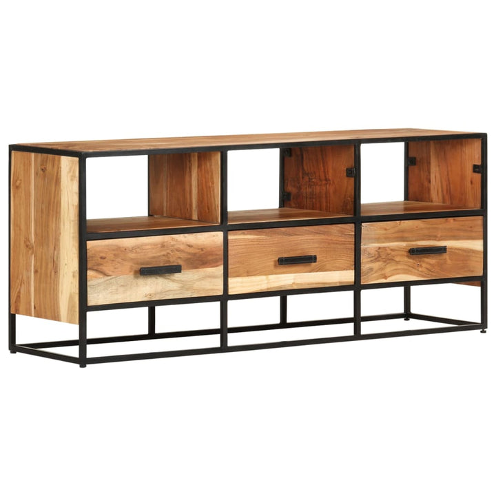 Tv-Bänk 110X30X45 Cm Massivt Akaciaträ