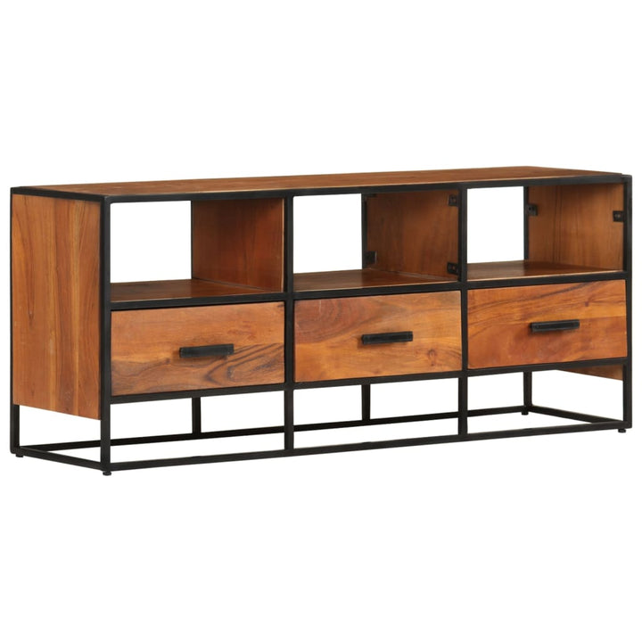 Tv-Bänk 110X30X45 Cm Massivt Akaciaträ