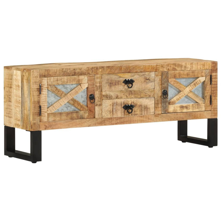 Tv-Bänk 110X30X45 Cm Grovt Mangoträ