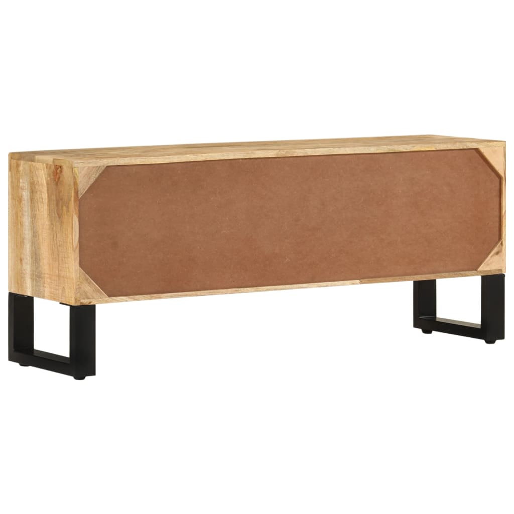 Tv-Bänk 110X30X45 Cm Grovt Mangoträ