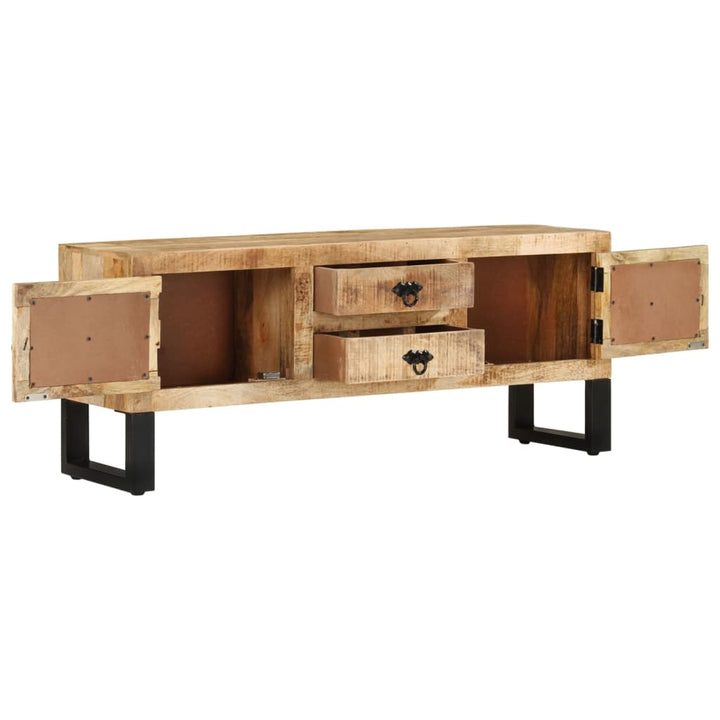 Tv-Bänk 110X30X45 Cm Grovt Mangoträ
